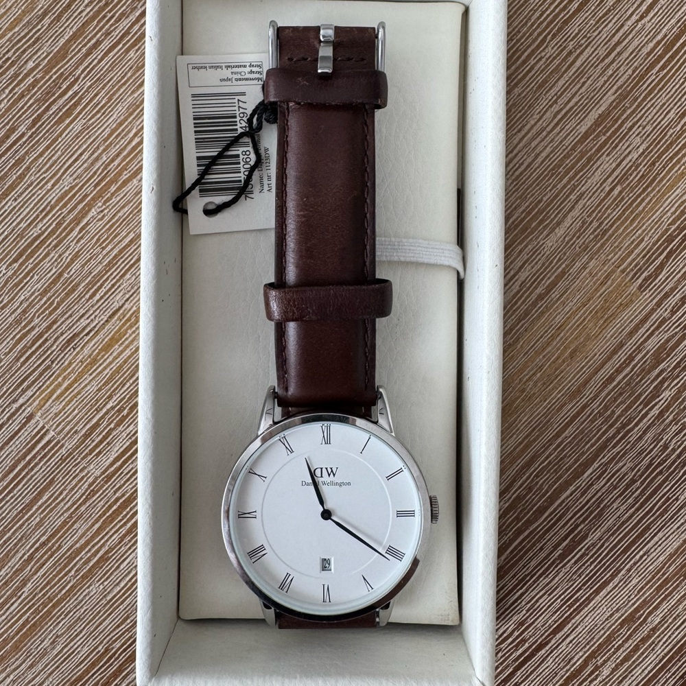 Daniel Wellington Classic Silver and Brown Watch